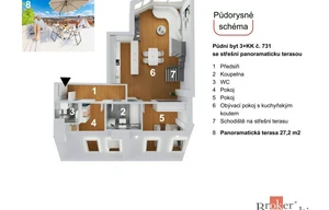 Apartment for sale, 3+kk - 2 bedrooms, 104m<sup>2</sup>