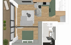 Apartment for sale, 2+kk - 1 bedroom, 54m<sup>2</sup>