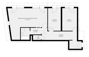 Apartment for sale, 3+kk - 2 bedrooms, 86m<sup>2</sup>