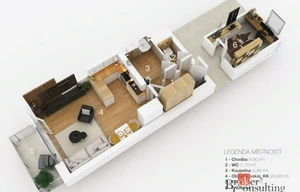 Apartment for rent, 1+KK - Studio, 35m<sup>2</sup>