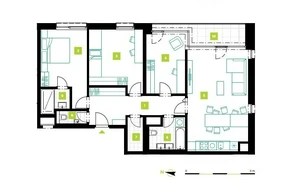 Apartment for sale, 4+kk - 3 bedrooms, 113m<sup>2</sup>