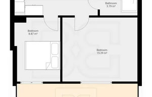 Apartment for rent, 2+1 - 1 bedroom, 63m<sup>2</sup>