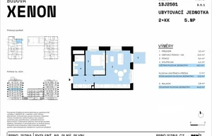 Apartment for sale, 2+kk - 1 bedroom, 40m<sup>2</sup>