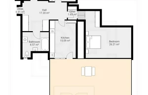 Apartment for rent, 3+1 - 2 bedrooms, 117m<sup>2</sup>