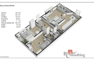 Apartment for sale, 3+1 - 2 bedrooms, 73m<sup>2</sup>
