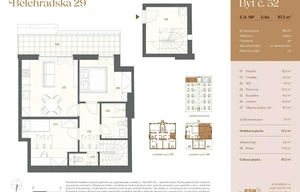 Apartment for sale, 3+kk - 2 bedrooms, 64m<sup>2</sup>