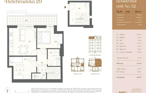 Apartment for sale, 3+kk - 2 bedrooms, 64m<sup>2</sup>