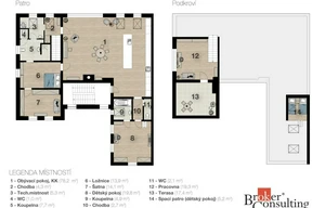 Apartment for rent, 4+kk - 3 bedrooms, 191m<sup>2</sup>