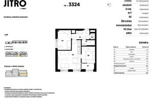 Apartment for sale, 3+kk - 2 bedrooms, 55m<sup>2</sup>