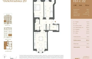 Apartment for sale, 3+kk - 2 bedrooms, 82m<sup>2</sup>