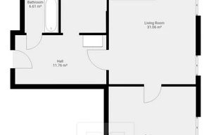 Apartment for rent, 3+kk - 2 bedrooms, 81m<sup>2</sup>