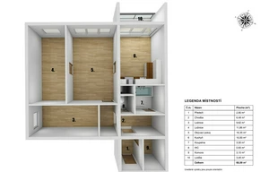Apartment for sale, 3+1 - 2 bedrooms, 69m<sup>2</sup>