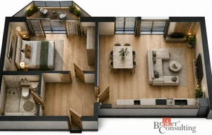 Apartment for sale, 2+kk - 1 bedroom, 47m<sup>2</sup>