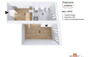 Apartment for sale, 1+KK - Studio, 47m<sup>2</sup>