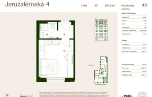 Apartment for sale, 1+KK - Studio, 23m<sup>2</sup>