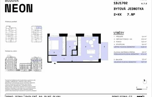 Apartment for sale, 2+kk - 1 bedroom, 45m<sup>2</sup>