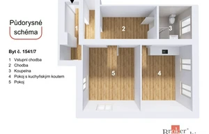 Apartment for sale, 2+kk - 1 bedroom, 57m<sup>2</sup>