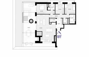 Apartment for sale, 4+kk - 3 bedrooms, 132m<sup>2</sup>