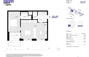 Apartment for sale, 2+kk - 1 bedroom, 50m<sup>2</sup>
