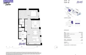 Apartment for sale, 2+kk - 1 bedroom, 58m<sup>2</sup>