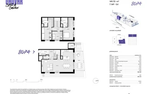 Apartment for sale, 4+kk - 3 bedrooms, 142m<sup>2</sup>