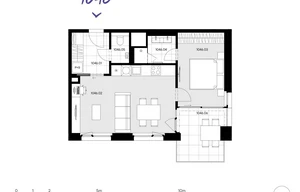 Apartment for sale, 2+kk - 1 bedroom, 47m<sup>2</sup>