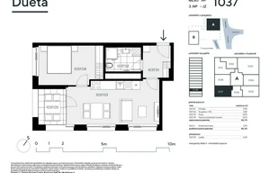 Apartment for sale, 2+kk - 1 bedroom, 46m<sup>2</sup>