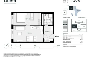 Apartment for sale, 2+kk - 1 bedroom, 49m<sup>2</sup>