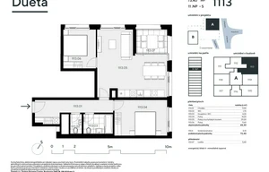 Apartment for sale, 3+kk - 2 bedrooms, 68m<sup>2</sup>