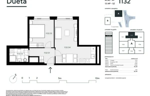 Apartment for sale, 2+kk - 1 bedroom, 46m<sup>2</sup>