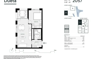 Apartment for sale, 2+kk - 1 bedroom, 50m<sup>2</sup>