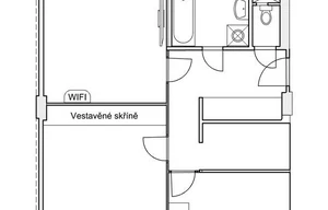 Apartment for rent, 3+kk - 2 bedrooms, 83m<sup>2</sup>