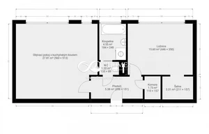 Apartment for sale, 2+kk - 1 bedroom, 60m<sup>2</sup>
