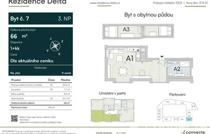 Apartment for sale, 1+KK - Studio, 45m<sup>2</sup>