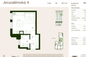 Apartment for sale, 1+KK - Studio, 26m<sup>2</sup>