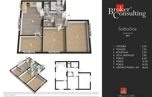 Apartment for sale, 4+kk - 3 bedrooms, 70m<sup>2</sup>