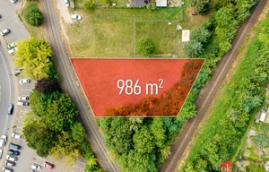 Building plot for sale, 986m<sup>2</sup>