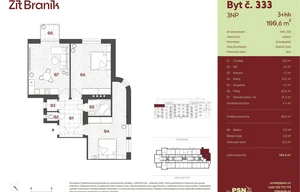Apartment for sale, 3+kk - 2 bedrooms, 78m<sup>2</sup>