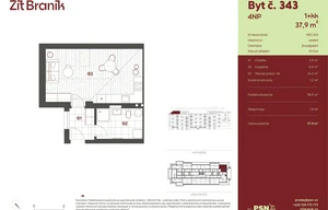 Apartment for sale, 1+KK - Studio, 35m<sup>2</sup>