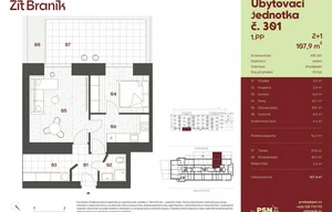 Apartment for sale, 2+1 - 1 bedroom, 50m<sup>2</sup>