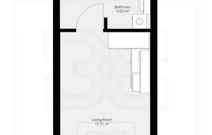 Apartment for sale, 1+KK - Studio, 30m<sup>2</sup>