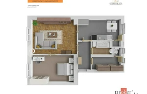 Apartment for sale, 2+1 - 1 bedroom, 62m<sup>2</sup>