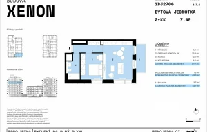 Apartment for sale, 2+kk - 1 bedroom, 48m<sup>2</sup>