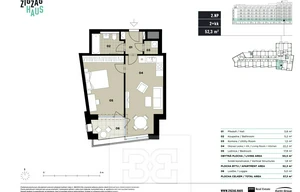 Apartment for sale, 2+kk - 1 bedroom, 57m<sup>2</sup>