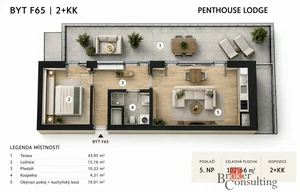 Apartment for sale, 2+kk - 1 bedroom, 103m<sup>2</sup>