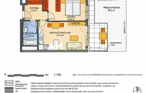 Apartment for sale, 2+kk - 1 bedroom, 45m<sup>2</sup>