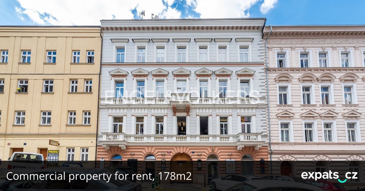 Office for rent, 178m2, in Prague, on Mečislavova street
