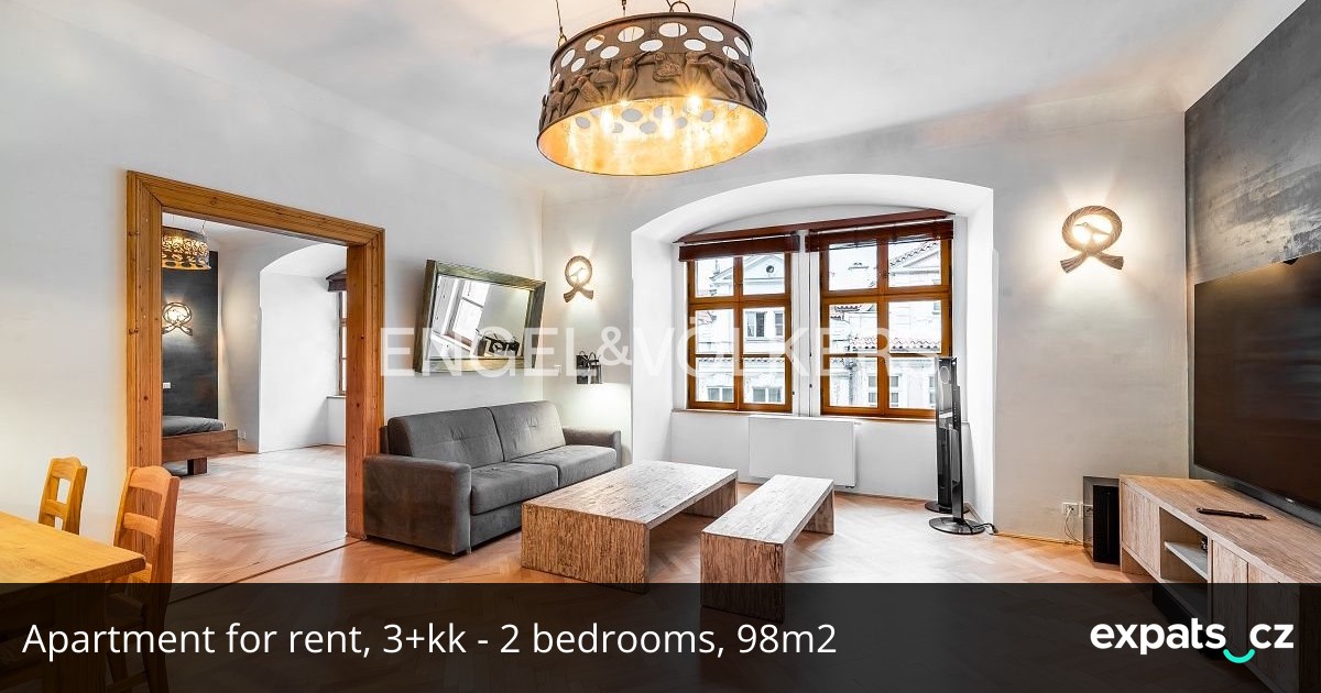 Apartment for rent, 3+kk - 2 bedrooms, 98m2, in Prague, on Mostecká street