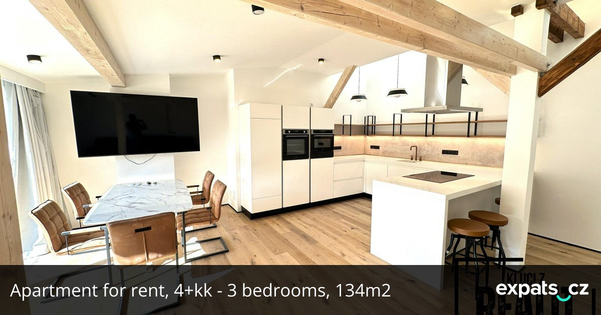 Apartment for rent, 4+kk - 3 bedrooms, 134m2, in Prague, on Újezd street