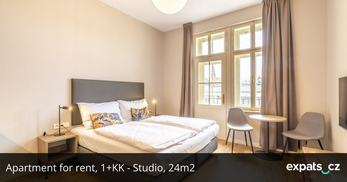 Apartment for rent, 1+KK - Studio, 24m2, in Prague, on Opletalova street